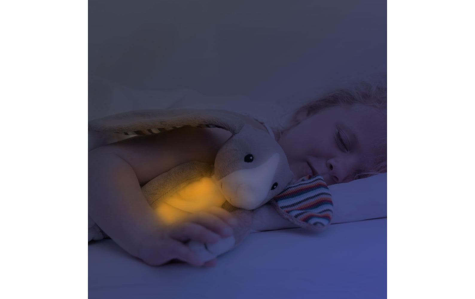 Nachtlicht Hase BoStofftier mit sanftem, unaufdringlichem Licht