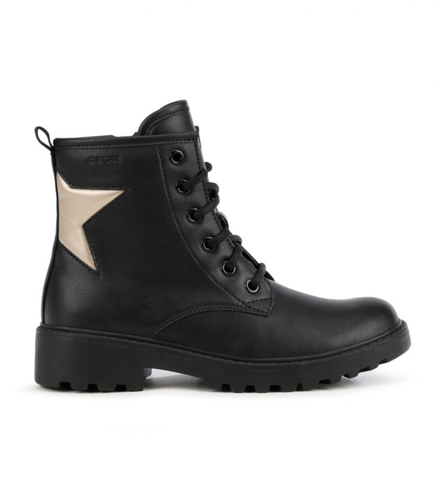 Botas pretas de cano curto GEOX Casey