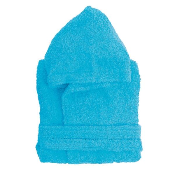Secaneta Roupão de Criança Liso Rizo Basic Turquesa 2-4 - PSEC0225