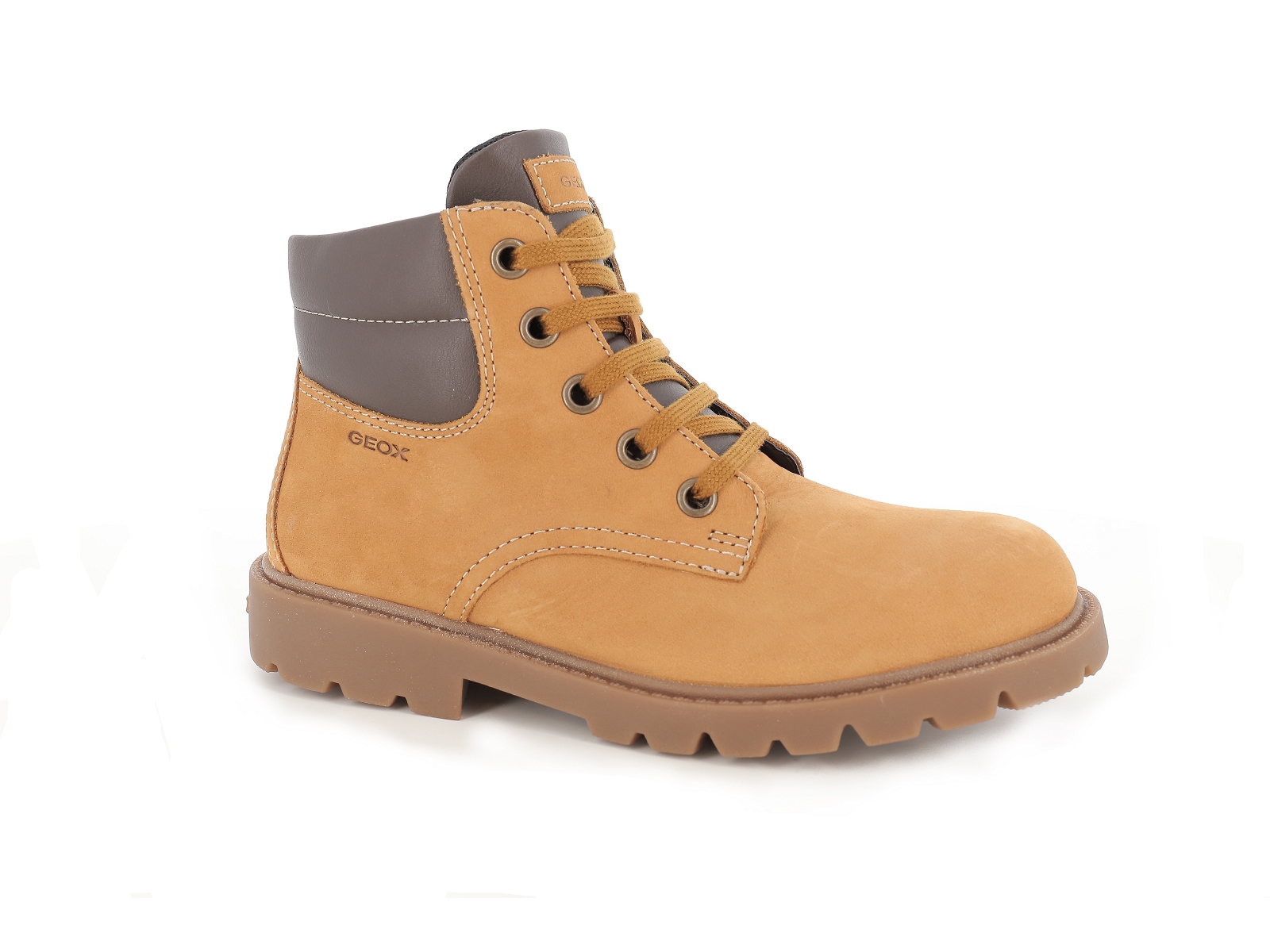 Geox-J SHAYLAX BOY J16FAB Nubuck Camel
