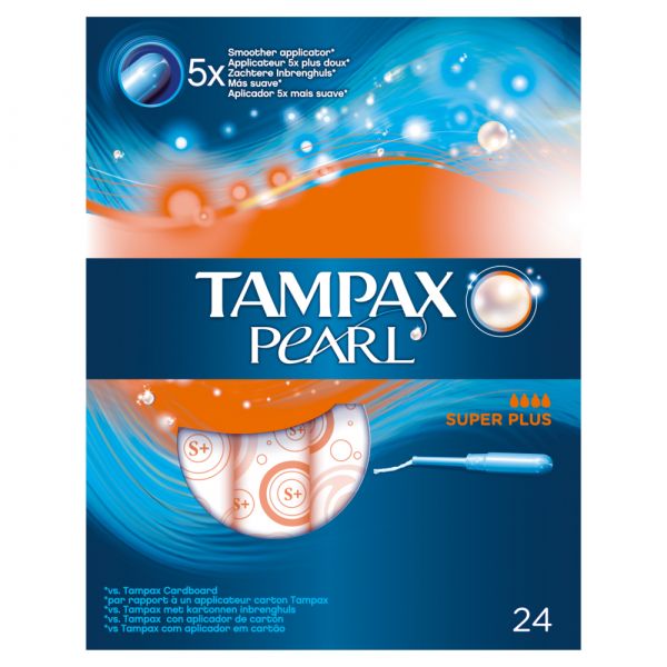 Tampax Tampões Pearl Super Plus 24 Unidades