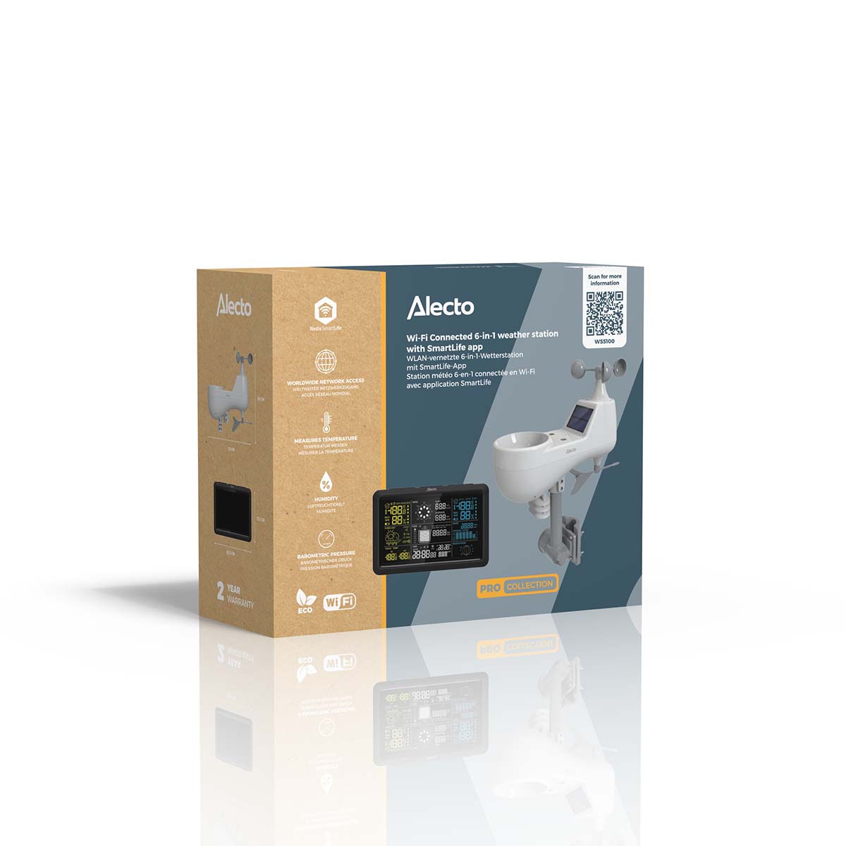 Alecto WS5100 weerstation - Grey/White