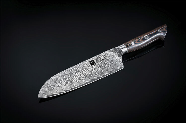 Zwilling Tanrei Santokukniv 180 Glatslebet Brun