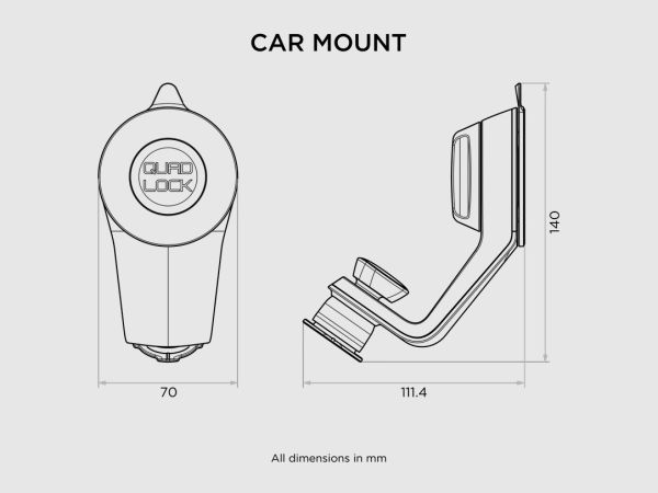 Quad Lock Car Mount