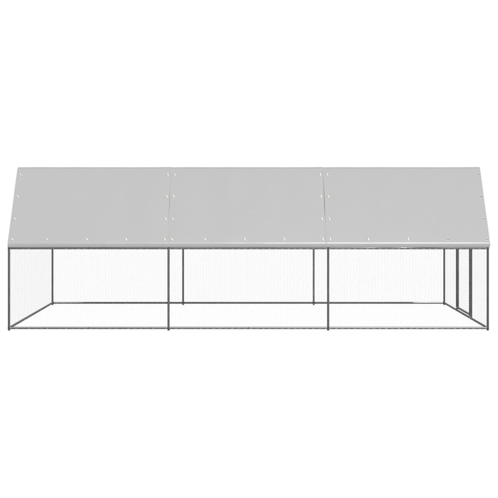 Poulailler d'extérieur 3x6x2 m acier galvanisé