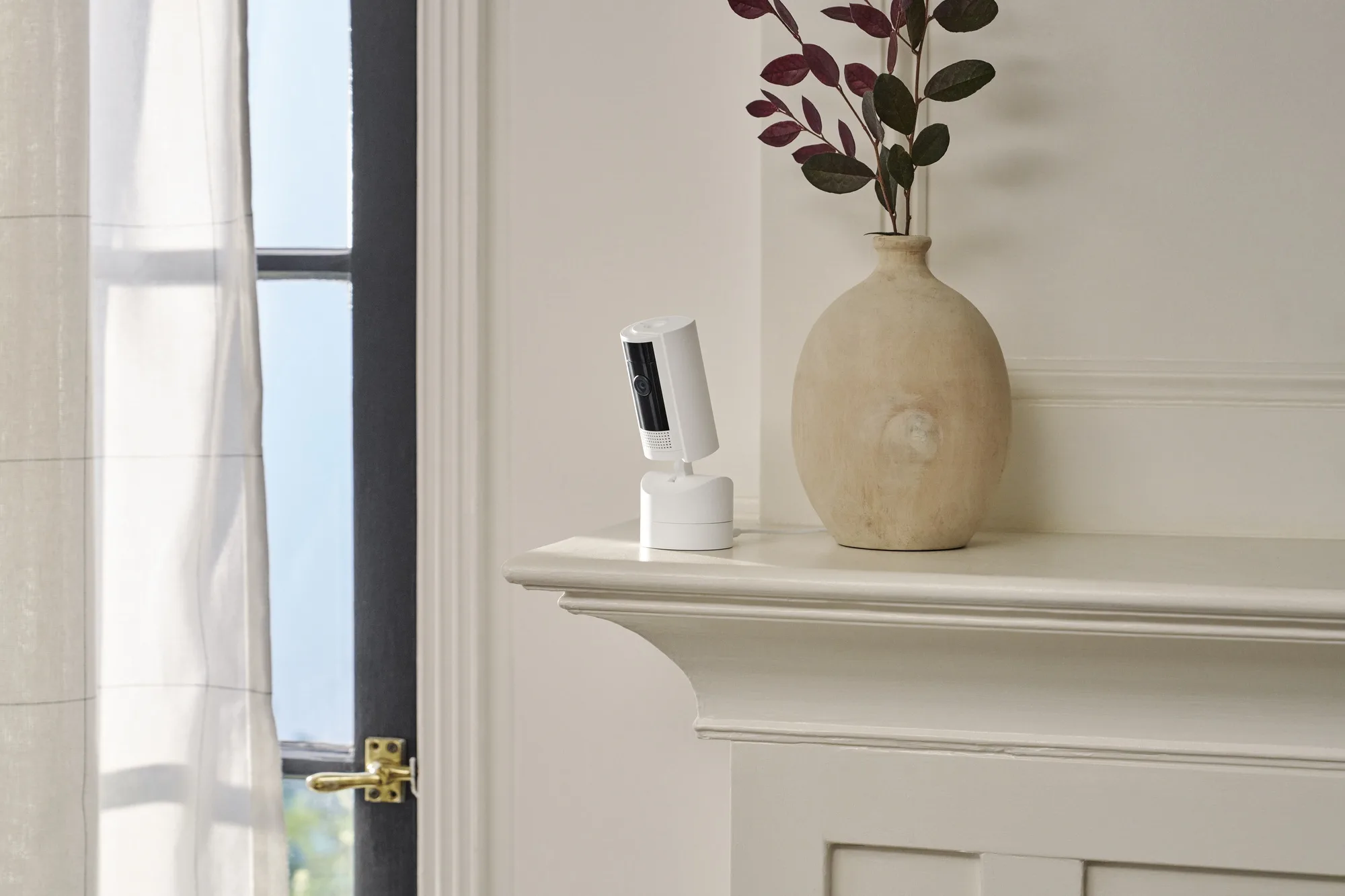 Ring Pan-Tilt Indoor Camera Blanc Caméra de surveillance