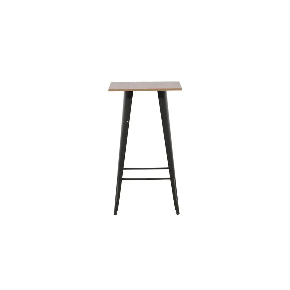 Bartafel Zwart Hout - 60x60x105cm - Tempe