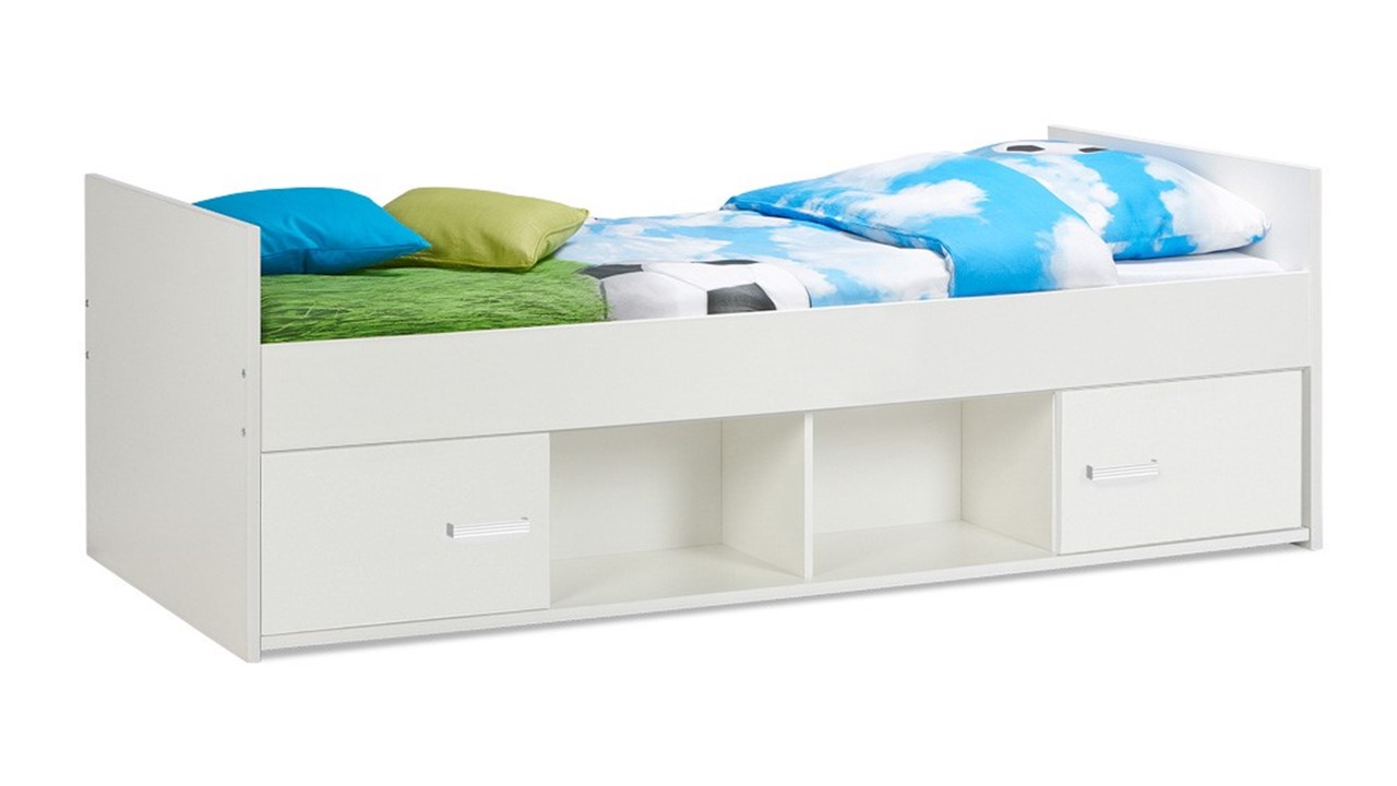 Kajuitbed Jesse laag wit