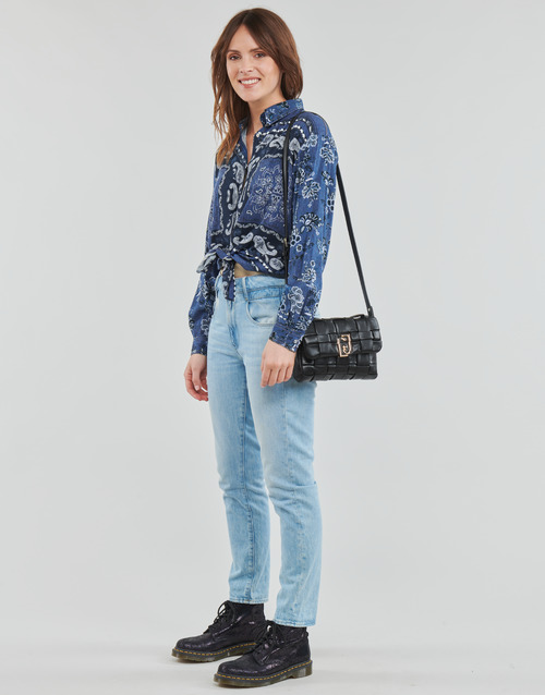 Liu Jo - CAMICIA CON NODO DEN. - DEN.BLUE PRINTS WASH
