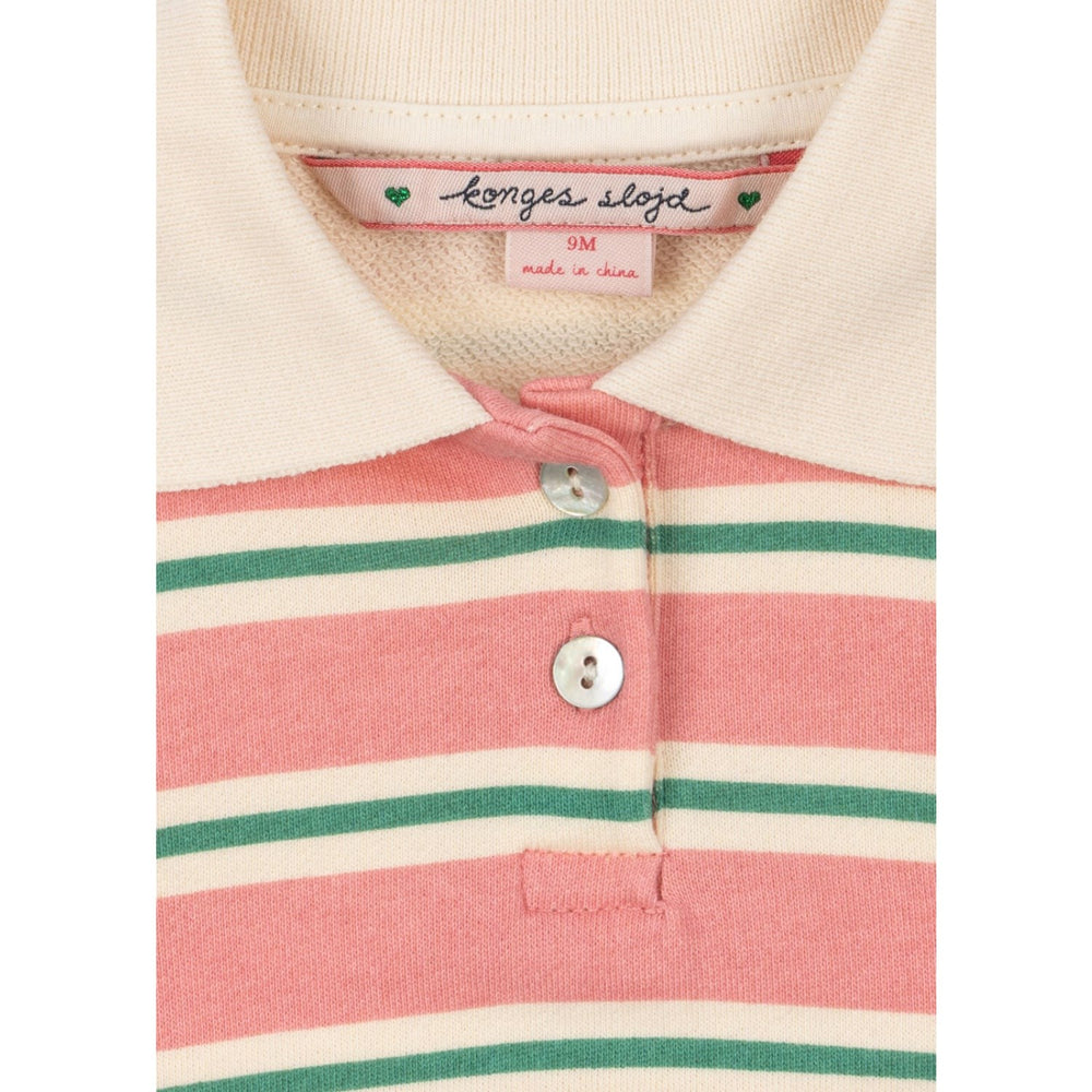 Køb Konges Sløjd Blush Bound Stripe Spotty Ls Romper Gots