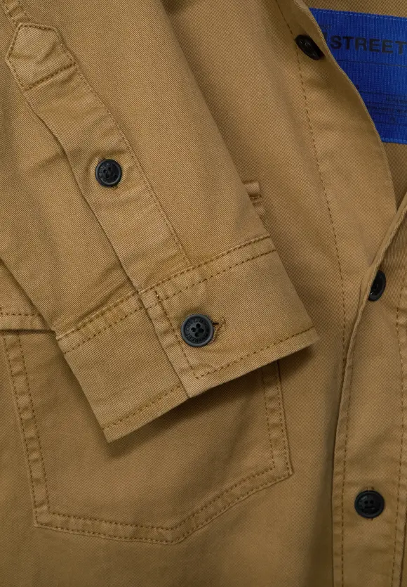 Twill Overshirt - warm dune brown