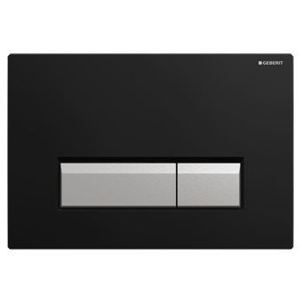 Geberit Sigma 40 bedieningsplaat met geurafzuiging zwart glans