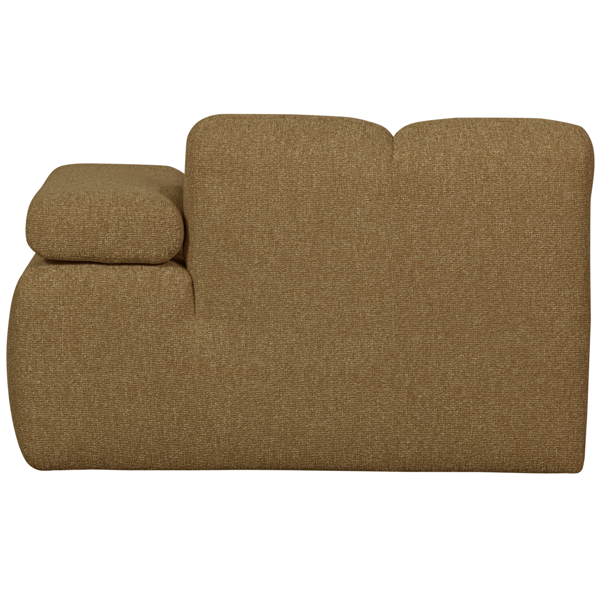 Chaise Longue Mojo Element Mojo Chaise Longue Element Rechts - Bouclé - Geel/Bruin Melange