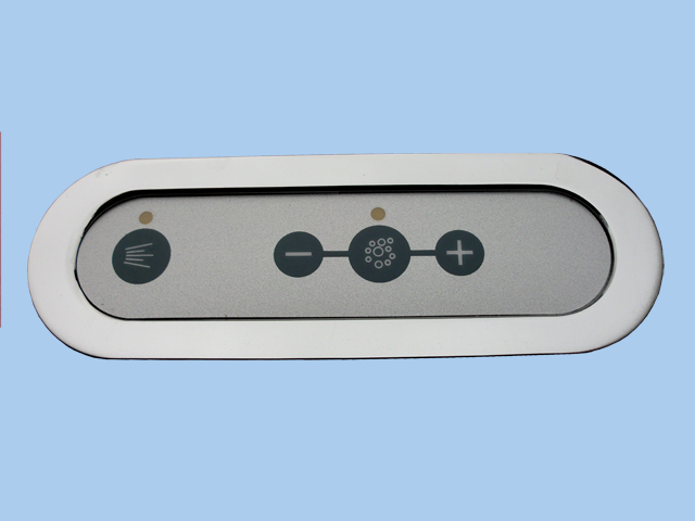 Saniclear Lilla bubbelbad 180x80cm links wit mat elektronisch 12 6 4 hydro en 12 aerojets chroom