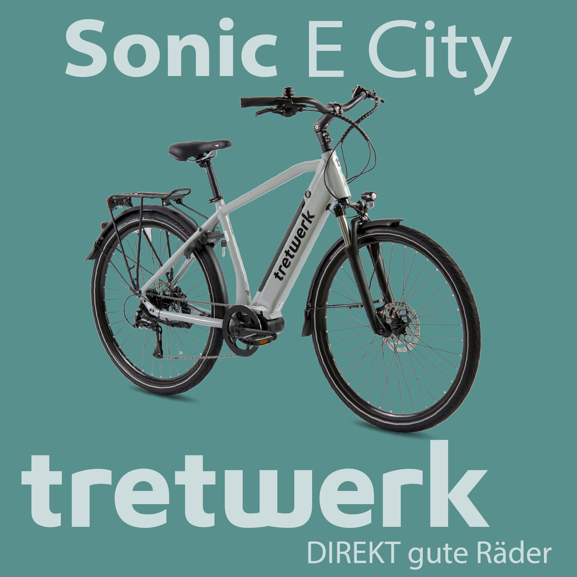 Tretwerk Sonic Pedelec 28 Zoll E Bike Trekkingrad 160 - 180 cm Elektrofahrrad Trekking 8 Gänge