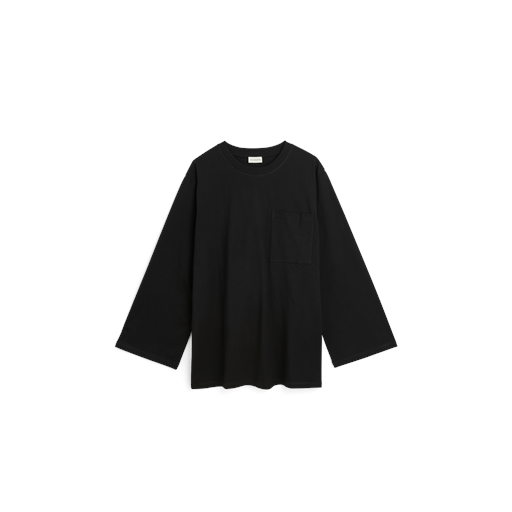 By Malene Birger Fayeh Langærmet T-shirt, Black, L