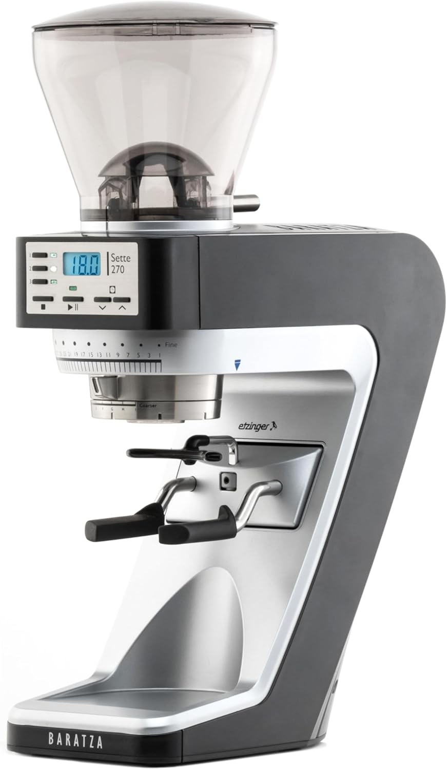 Baratza - Sette 270 230V Kaffeemühle - Elektrische Kaffeemühle mit Mahlwerk und Timer - Für Siebträger - Individuelle Einstellungen, Einfach zu Reinigen - Schwarz