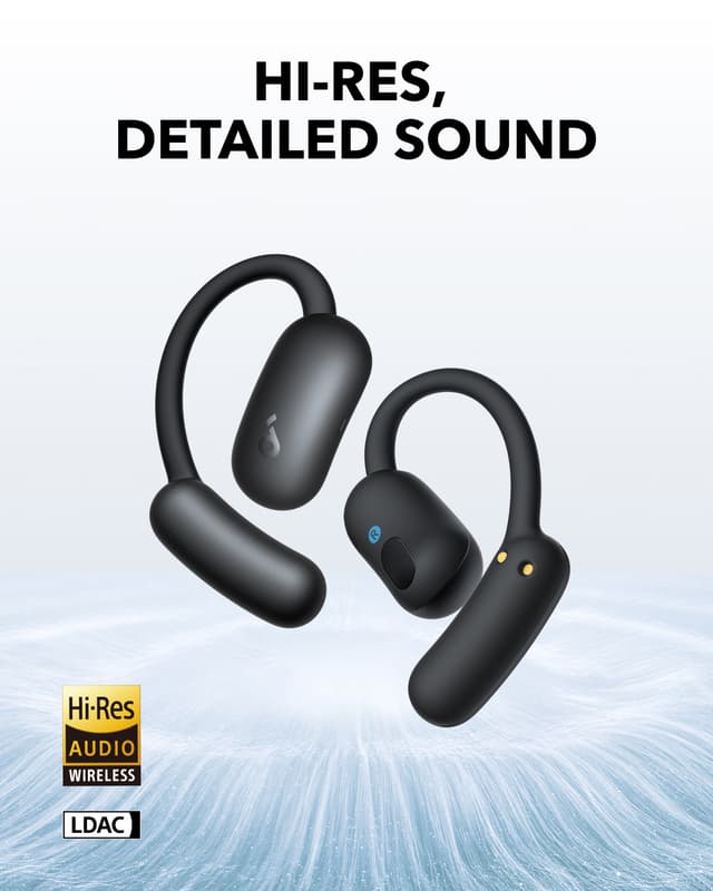 Soundcore AeroFit 2 true wireless in-ear-hovedtelefoner (sort)