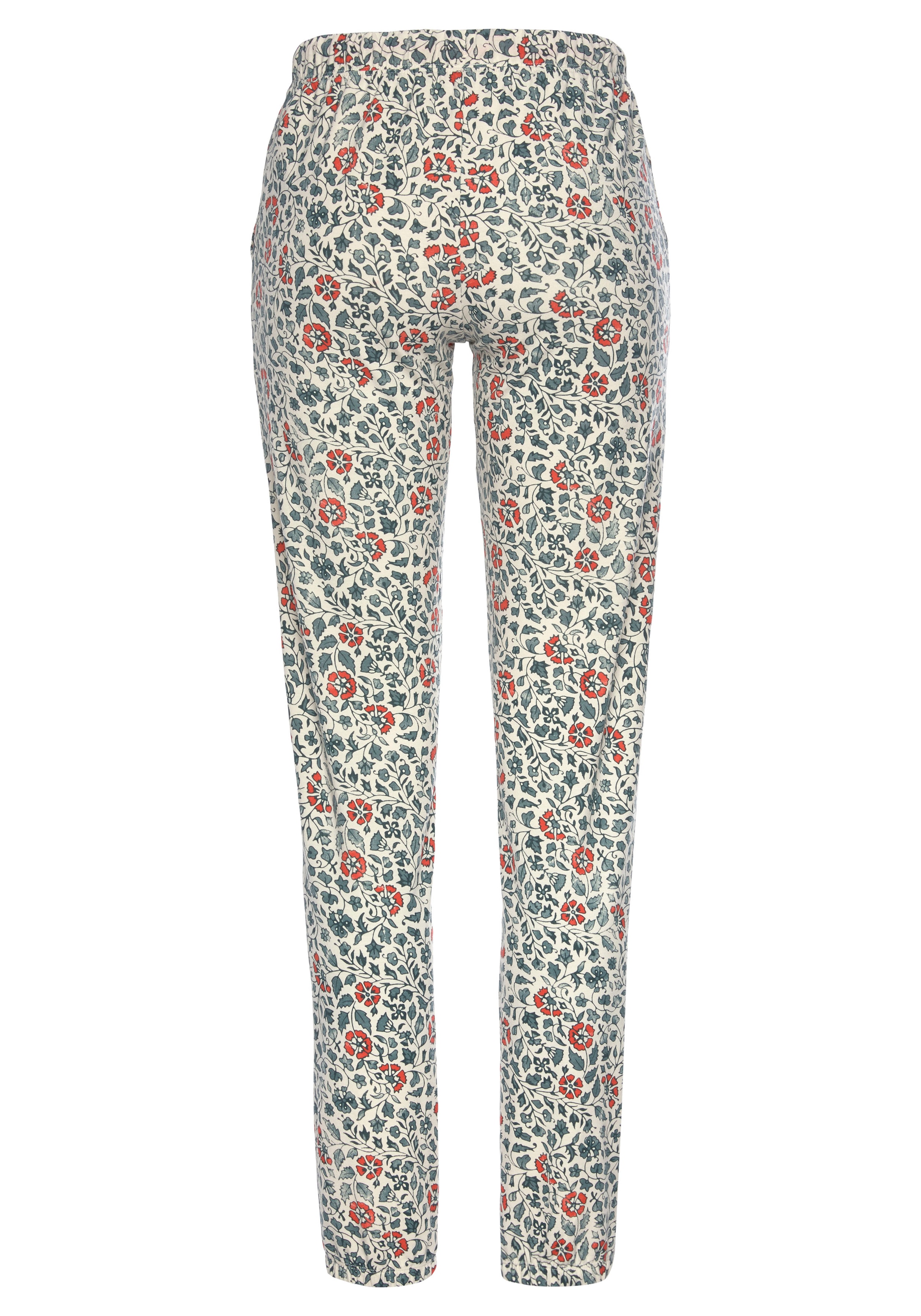 LASCANA Schlafhose  im Blumen Allover-Druck