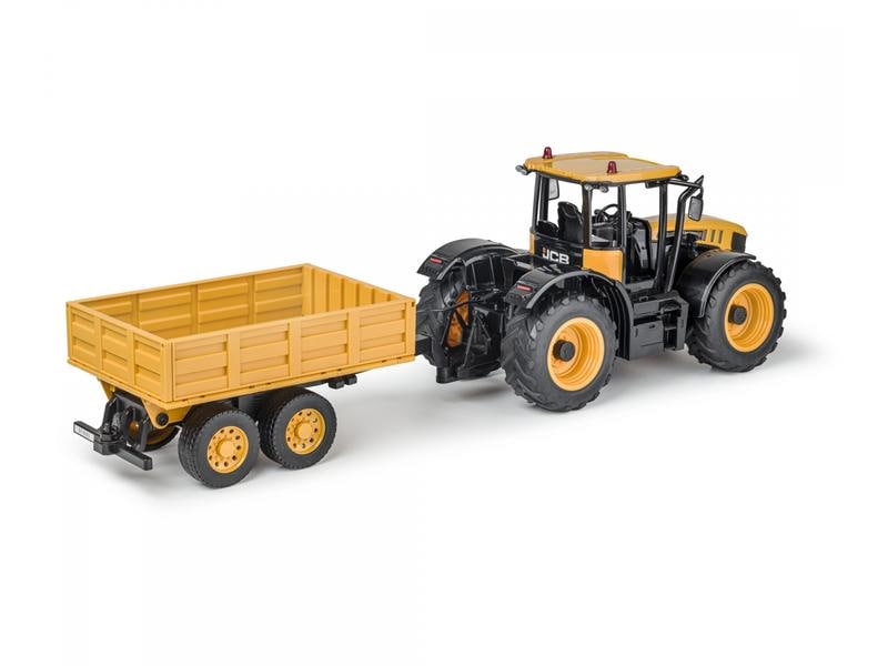 Carson Traktor JCB Fastrac mit Anhänger RTR, 1:16 Ferngesteuerter Traktor mit Licht und Sound