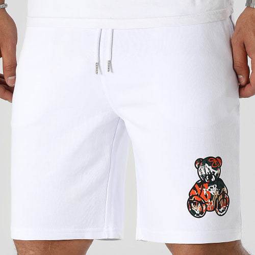 Short Jogging Essentials Art Series Orange Blanc