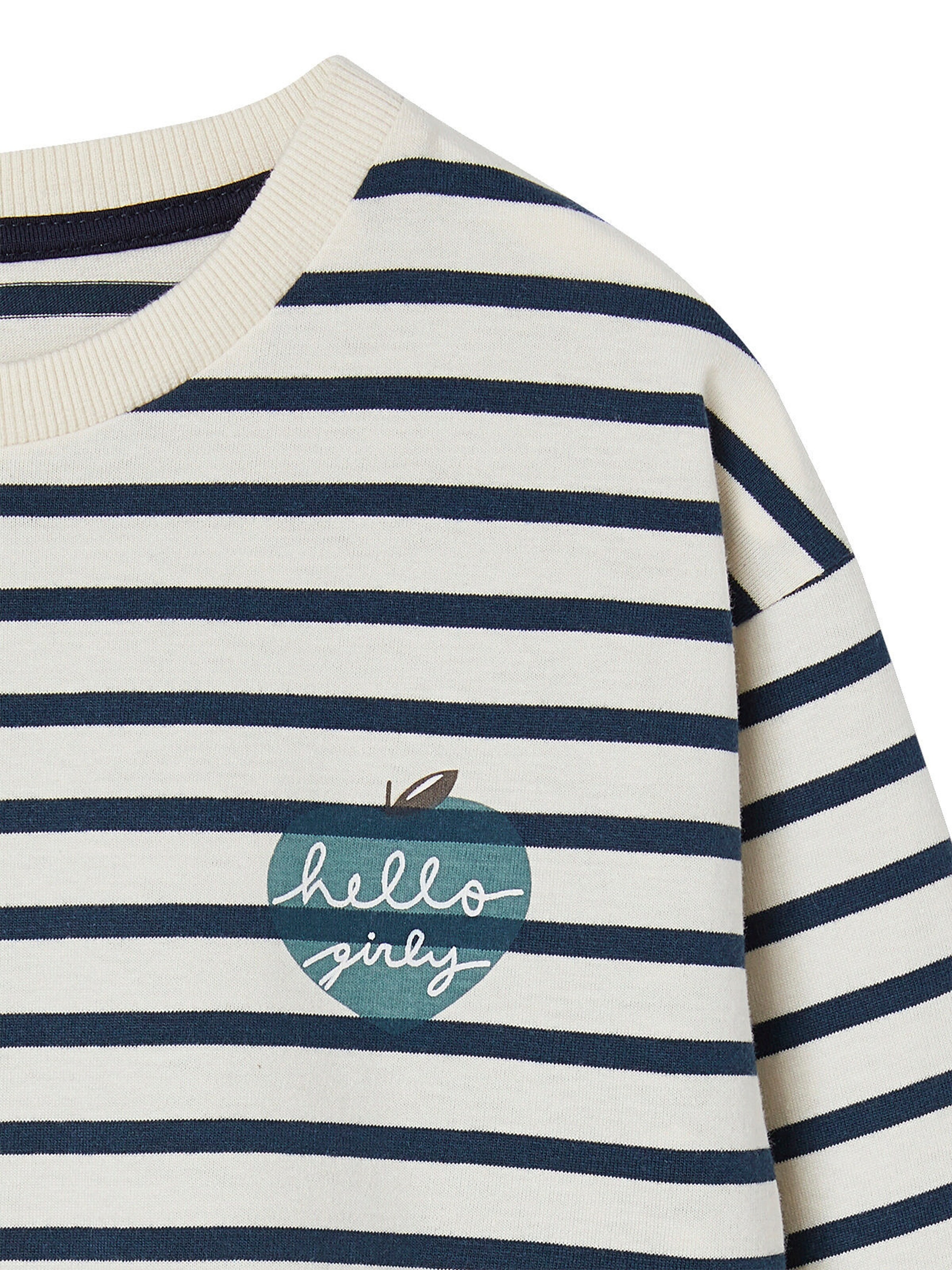 Vertbaudet Mädchen Shirt blau gestreift
