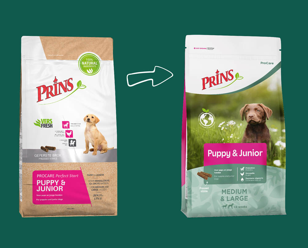 Prins ProCare Puppy & Junior Medium & Large - Hondenvoer - 12 Kilogram - gevogelte