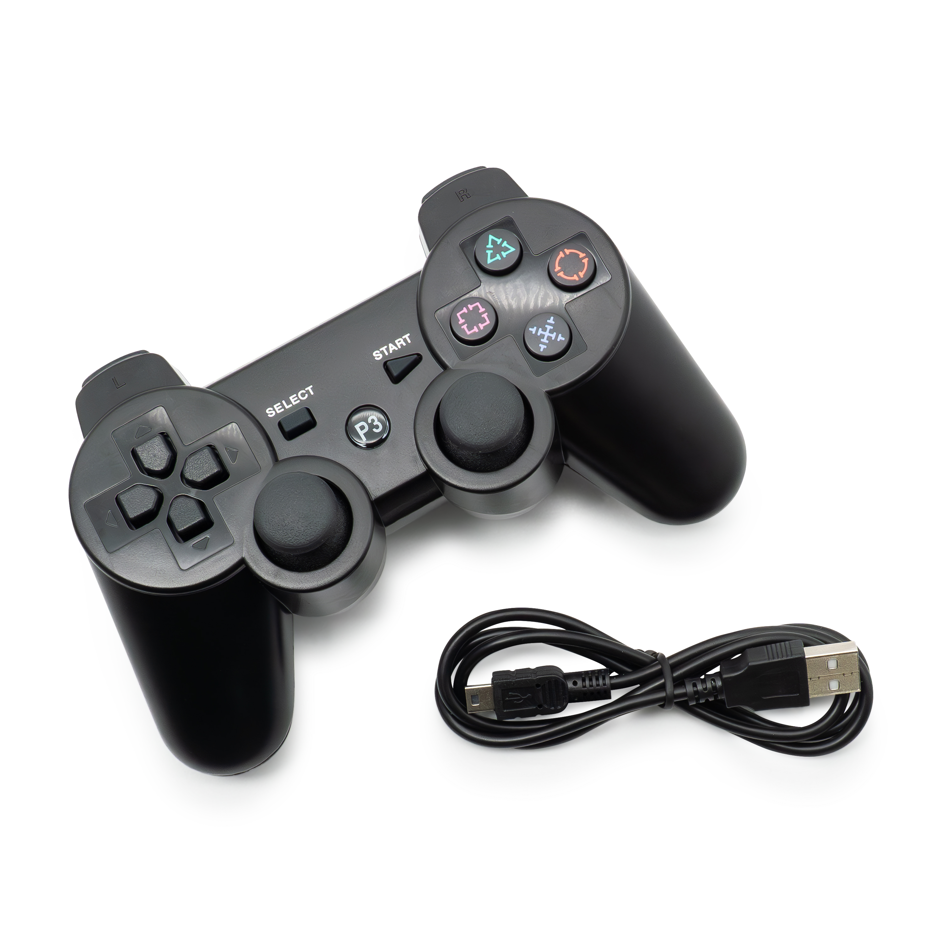 Doubleshock 3 Kabelloser Wireless Game Controller für Sony PlayStation PS3 - Schwarz
