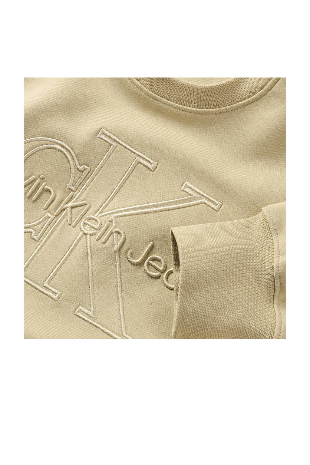 Calvin Klein sweater met logo beige