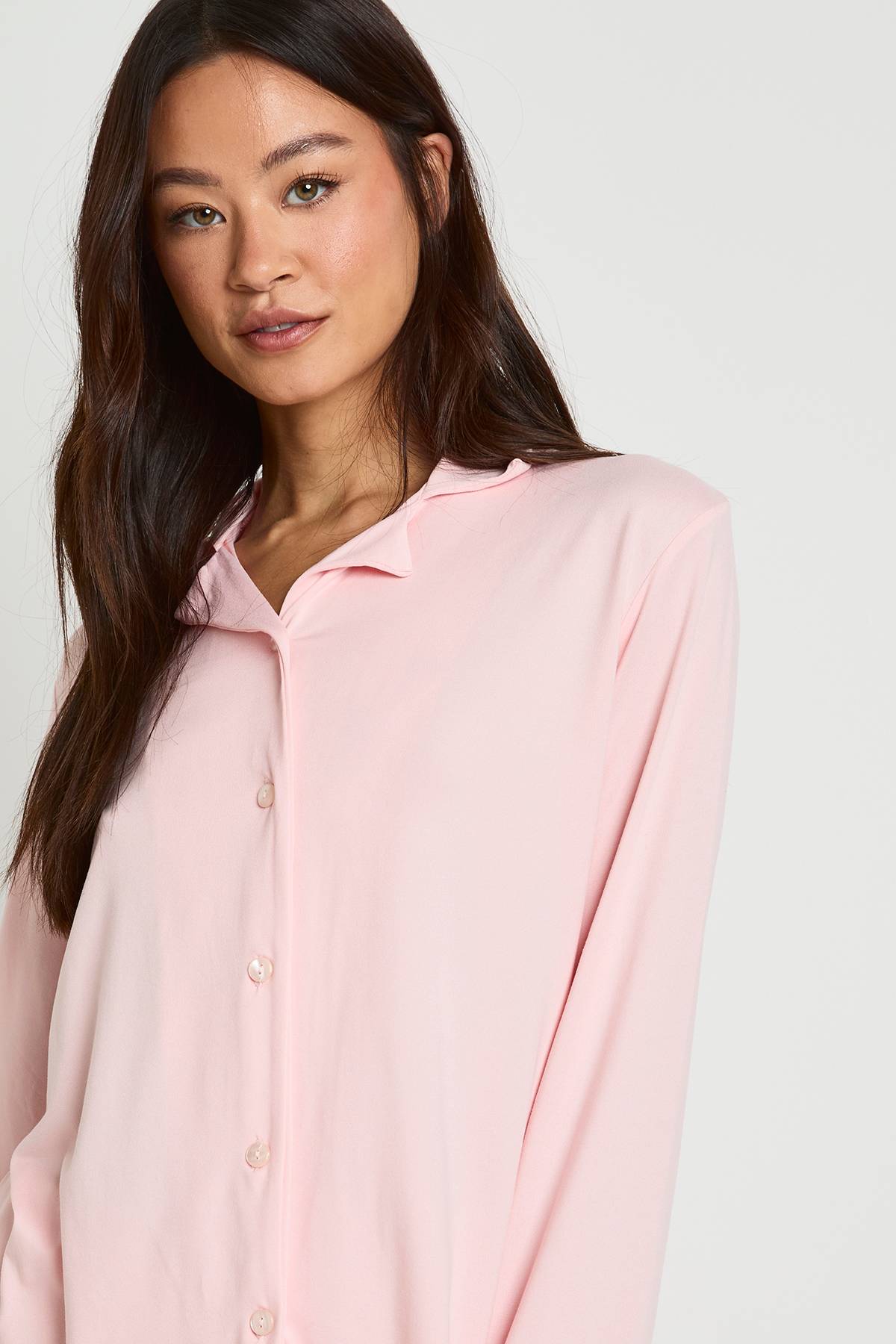 boohoo Ensemble pyjama : chemise à manches longues pour personnes de grande taille et pantalon