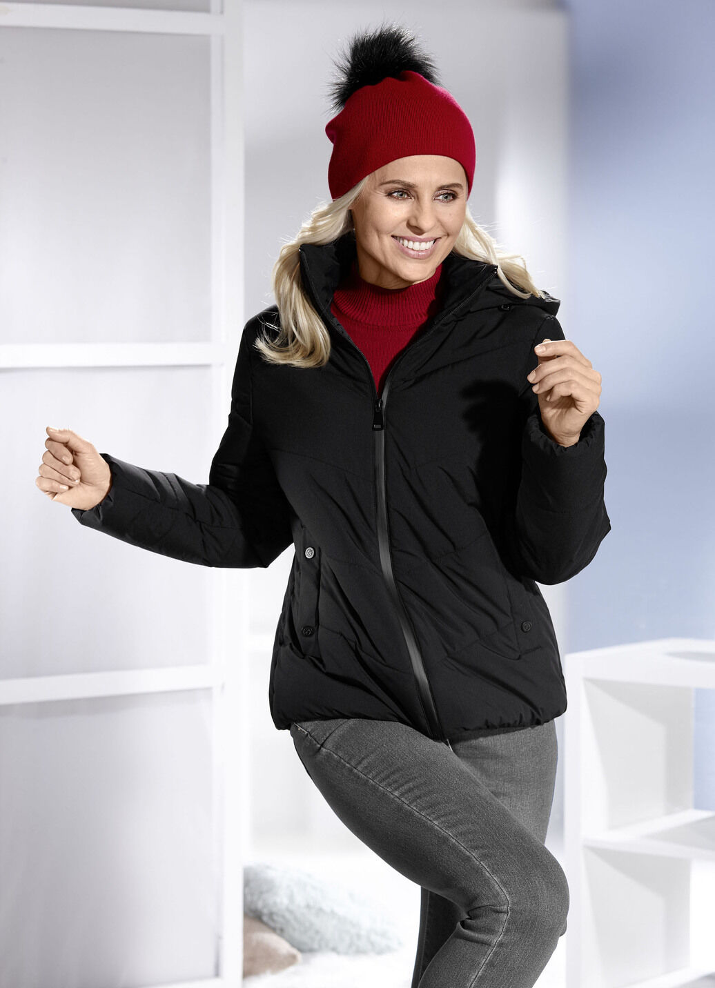 Jacke mit Reißverschlussleiste