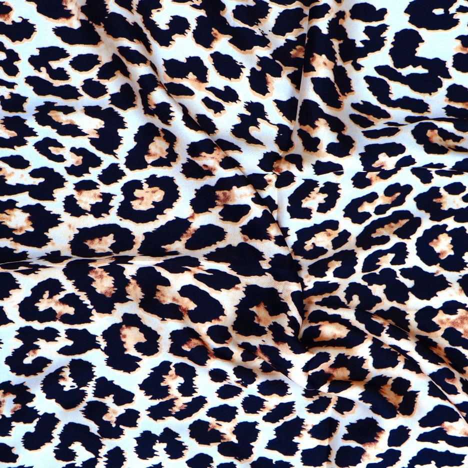 Panter sjaaltje met beige details