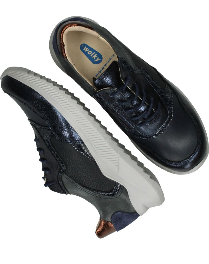 Wolky E-Way S2F Sneakers Blauw Dames