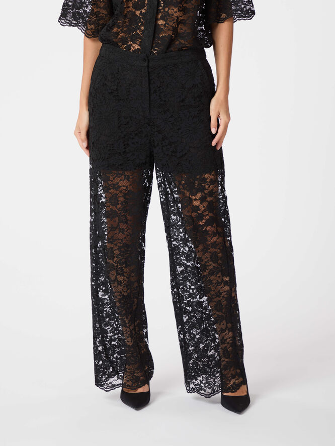 Neo Noir Lami Lace Pants Black