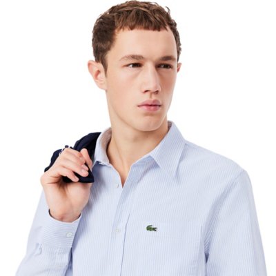 Chemise à manches longues homme en coton LACOSTE