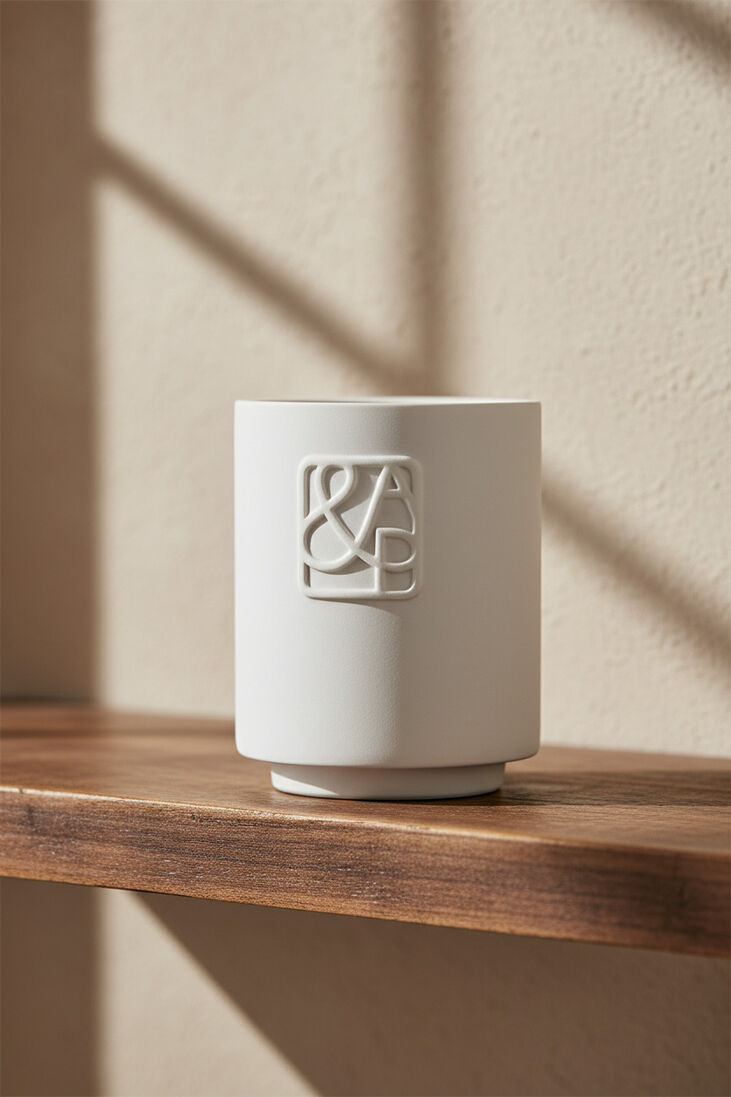 witte august & piers geurkaarsen muse 90gr - scented candle