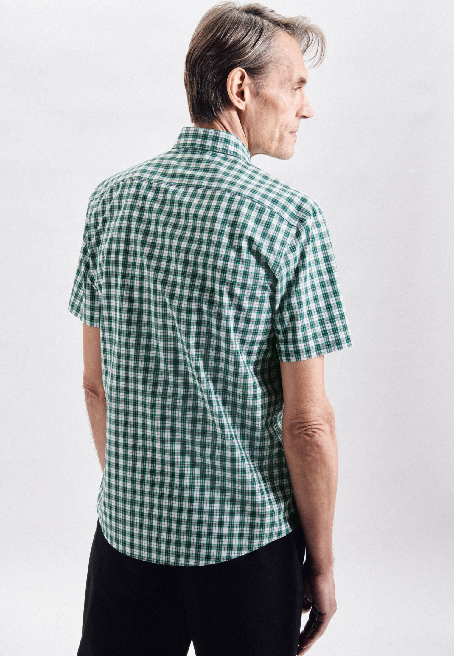 Seidensticker| Herren Casual Hemd Schwarze Rose