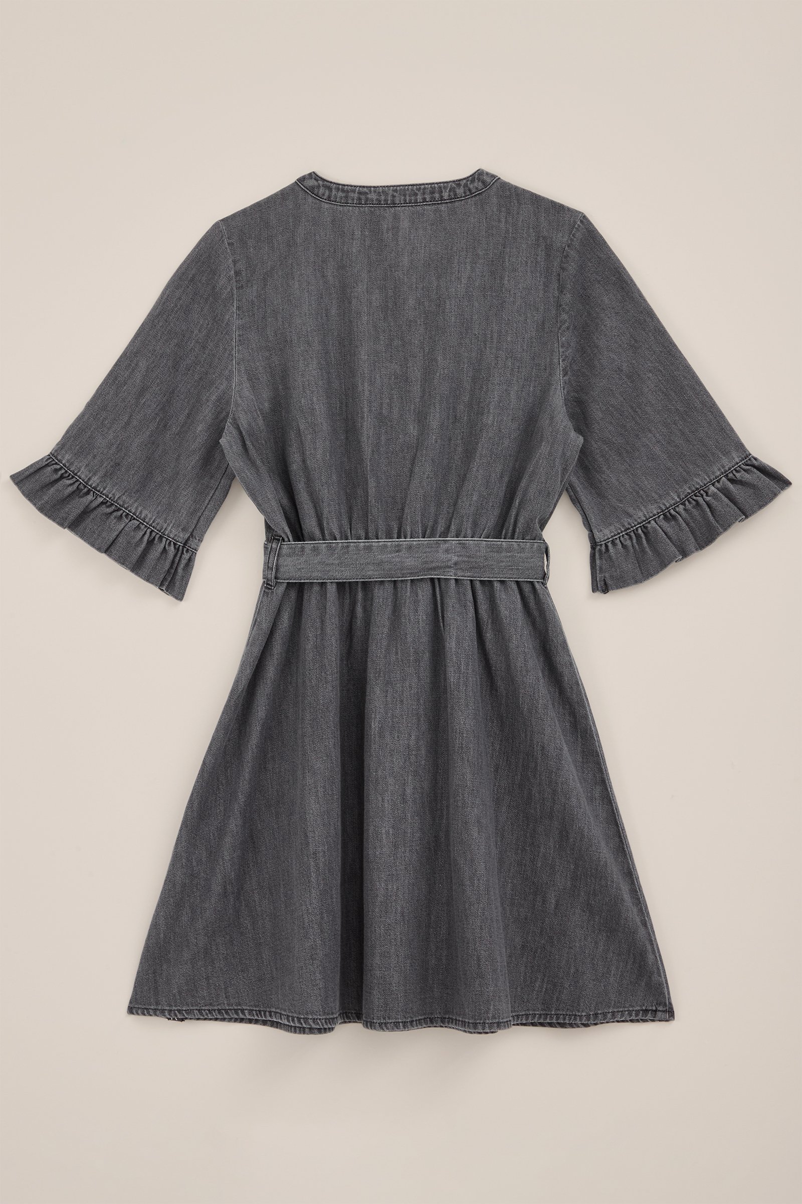 Meisjes denim jurk Blue Ridge Lichtgrijs