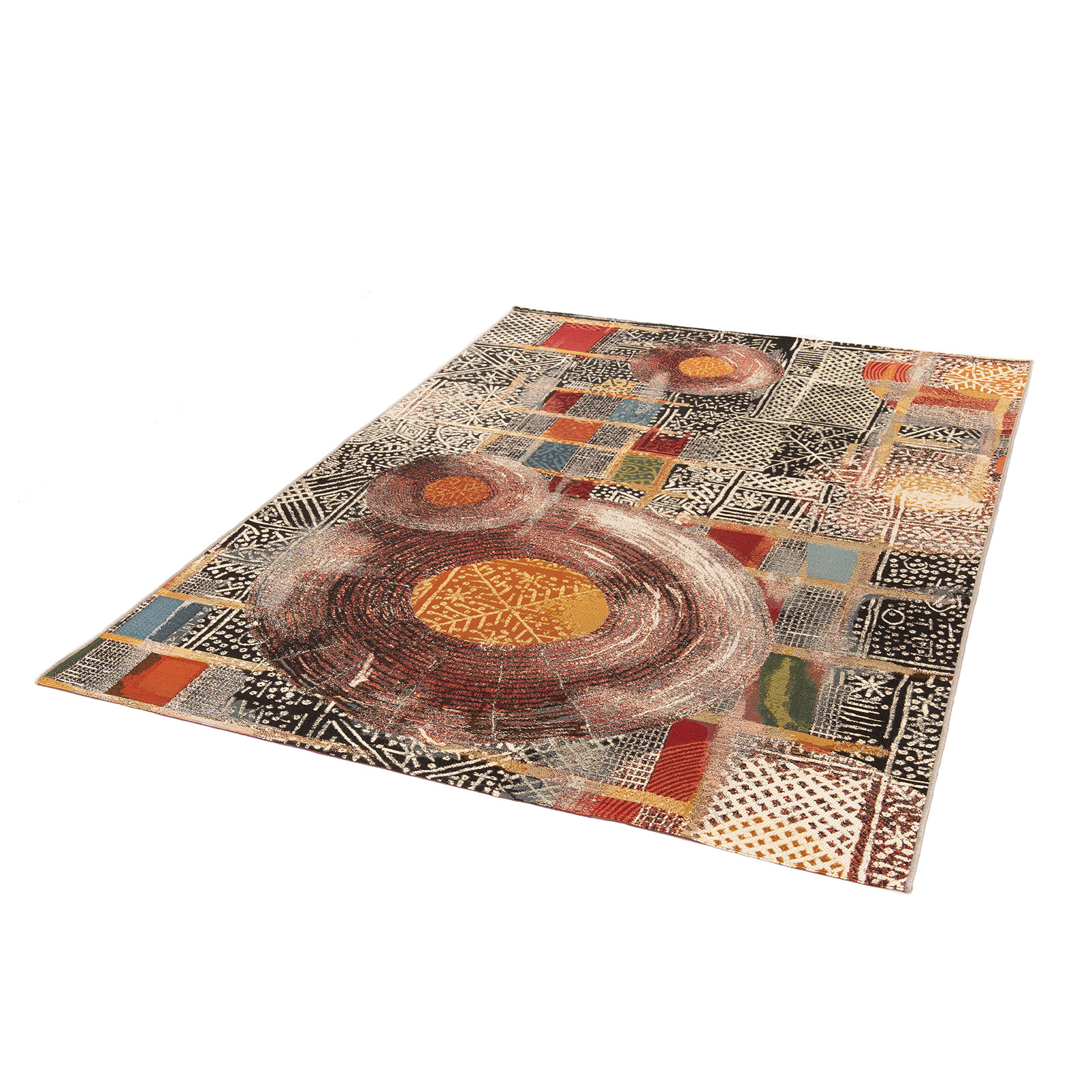 In-/Outdoorteppich - braun-multicolor - 60x100 cm