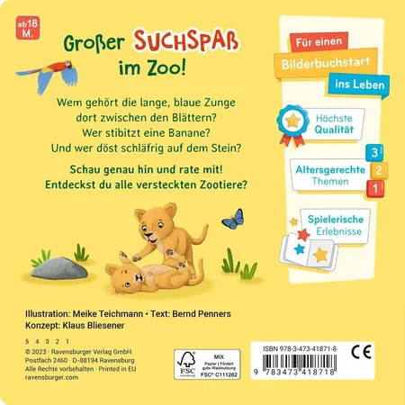 Ravensburger Rate mal: Wer spielt im Zoo?