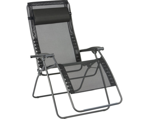 Lafuma tuinstoel 90 x 76 x 125 cm staal zwart