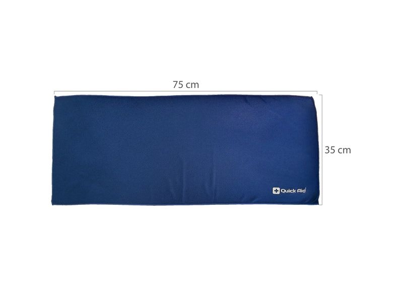 Quick Aid Fresh Ice Towel 34 x 80 cm blau Kühltuch für Sport, Reisen, Strand oder Camping