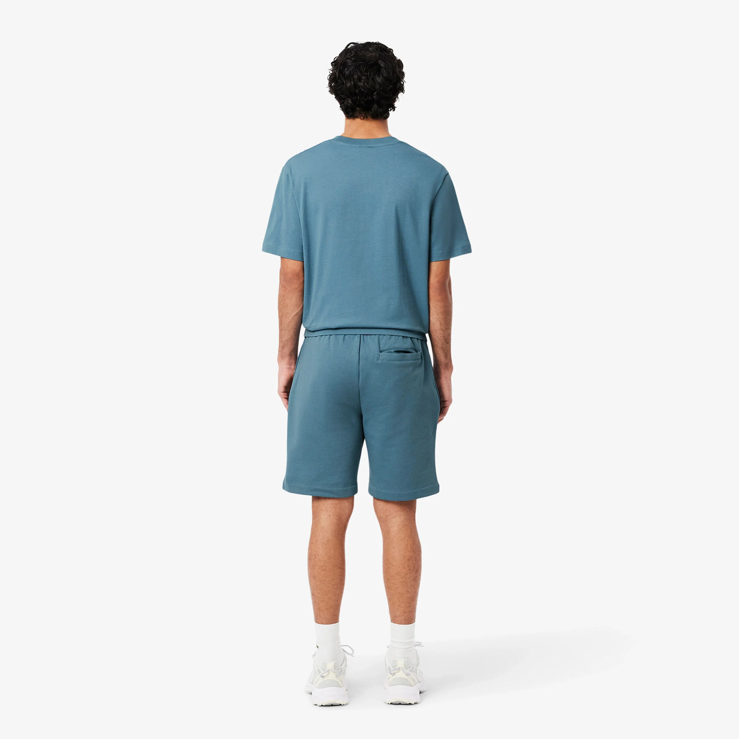 Lacoste Regular Fit Brushed Fleece Shorts Hommes - Bleu Gris