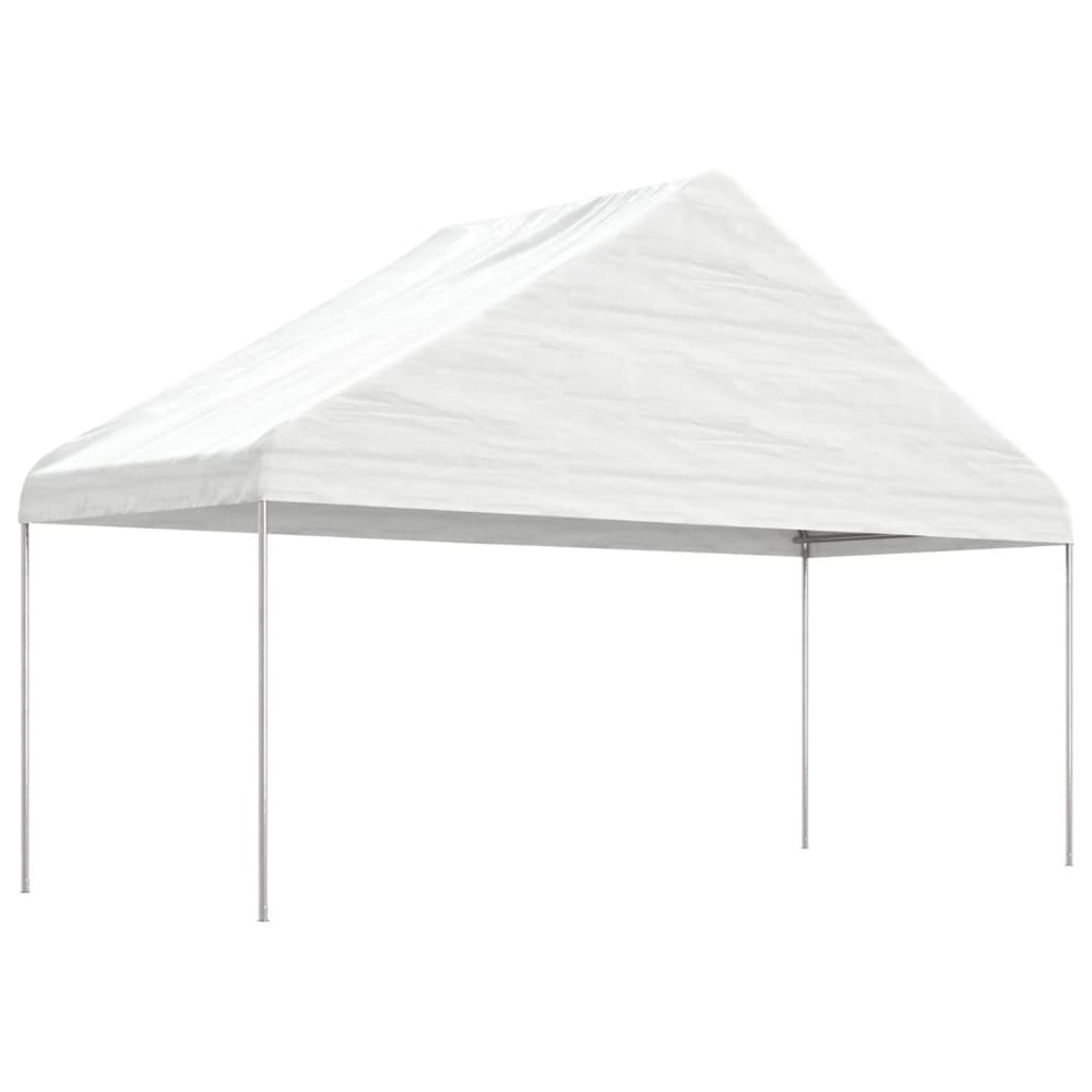 Belvédère avec toit blanc 13,38x5,88x3,75 m polyéthylène