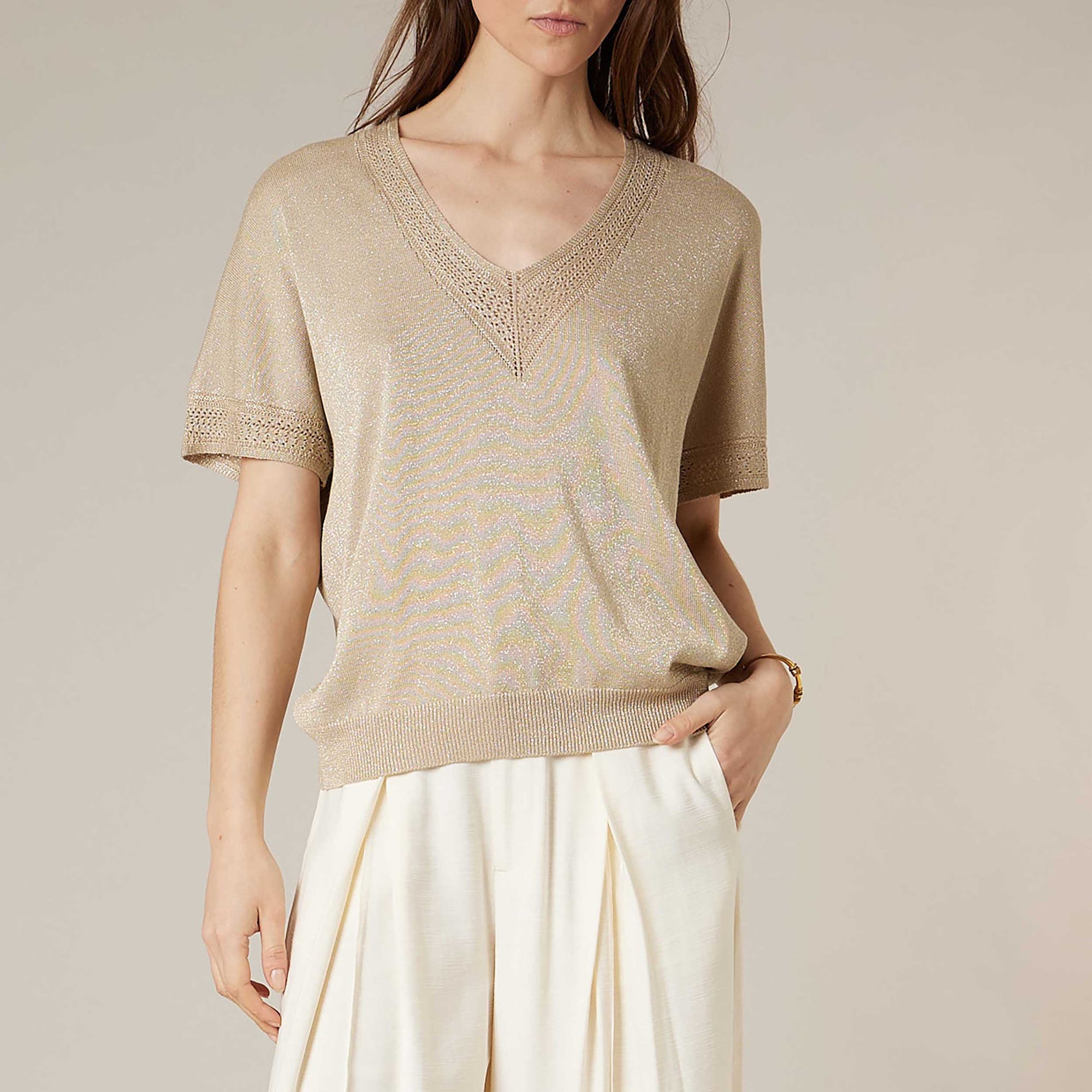 Pull Femme beige