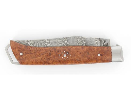Le Saint Bernard Damas Amboine Couteau de Poche - Le Savoyard par Fontenille Pataud