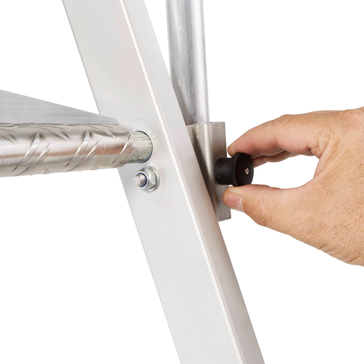 Zarges ZAP Neo S platformladder met opklapbare leuning, 8 treden