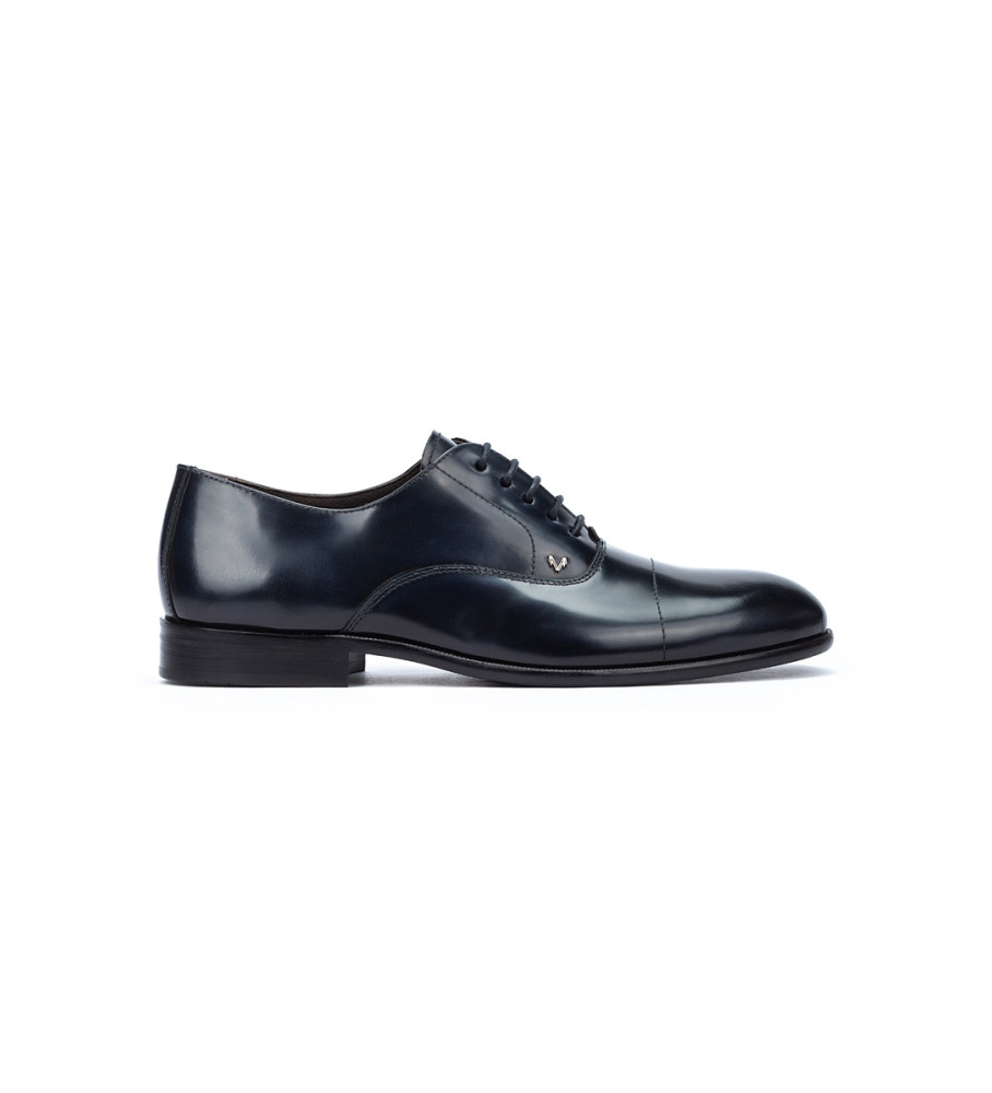 Sapatos Martinelli Richmond em couro azul marinho