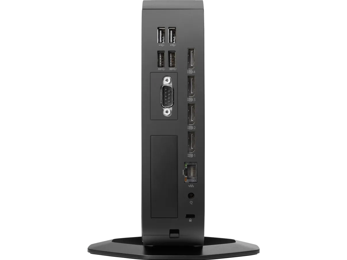 HP t740 - Tynd klient - SFF 1 x Ryzen Embedded V1756B / op til 3.6 GHz - RAM 8 GB - flash 128 GB - Radeon Vega 8 - Gigabit Ethernet - Windows 10 IoT Enterprise for Thin Clients 64-bit - skærm: ingen