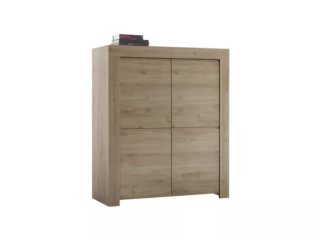 Vaisselier 4 portes Chêne naturel - PISE